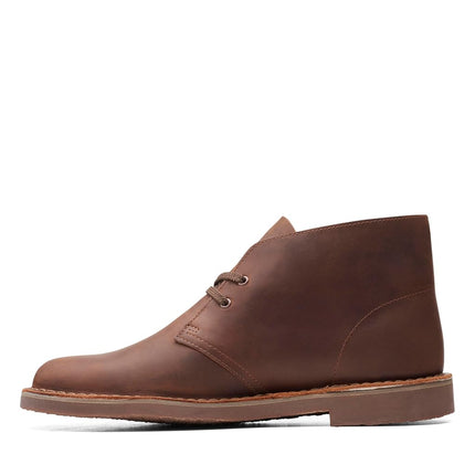Clarks - Mens Bushacre 3 Boots, 9.5 UK Wide, Dark Brown Leather