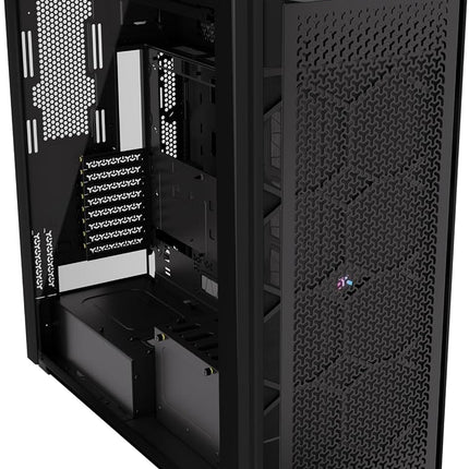 CORSAIR 9000D RGB AIRFLOW Super Full-Tower PC Case – Fits up to 18x 120mm, 7x 140mm, or 4x 200mm Fans – InfiniRail™ Fan Mounting – iCUE LINK System Hub Included – No Fans Included – Black