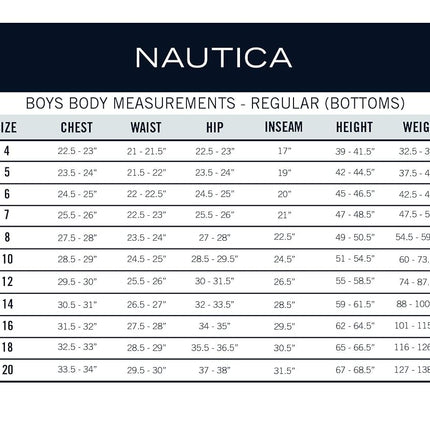 Nautica Boys' Flat Front Twill Pant Track, Navy/Pull-on, 3 Years