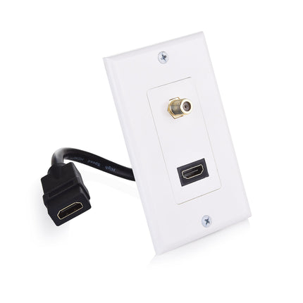 Cable Matters HDMI Wall Plate with Coax Outlet (Co