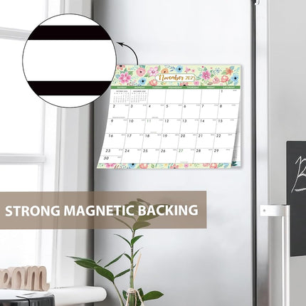 Urneeds Magnetic Calendar 2025-2027 - Magnetic Calendar for Fridge from Jul. 2025 - Jun. 2027, 8''x10'' Refrigerator Calendars 2025-2027 for Easy Organizing, Blue