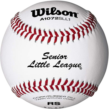 Wilson Youth League and Tournament Baseballs, A1072, RS, Senior Little League, League (One Dozen)