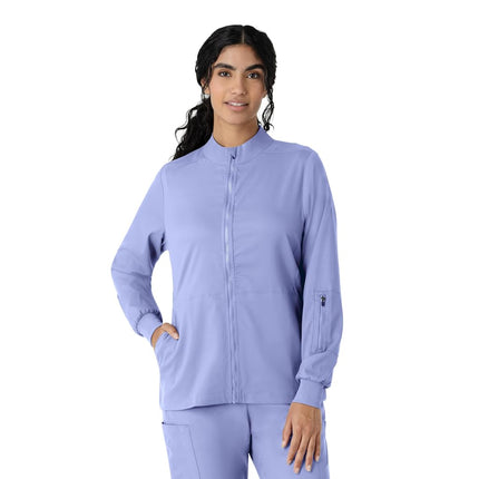 WonderWink womens Jacket, Ceil Blue, X-Small