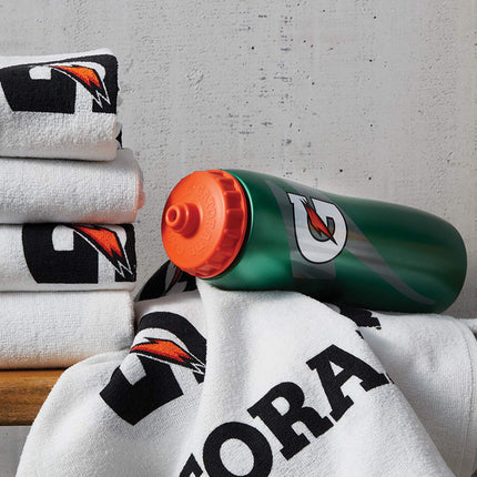 Toalla para equipos Gatorade Pro, talla única 22x44, blanco