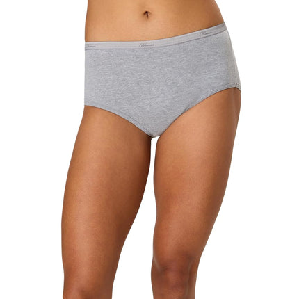 Hanes Women's Cotton Brief Underwear, 10-Pack