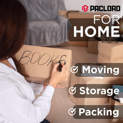 Paclord 6 Pack Flat Cardboard Boxes 24" L x 15" W x 3" H - USA Made Packaging Boxes for Moving House, Shipping or Storage - USPS, UPS, FedEx Approved