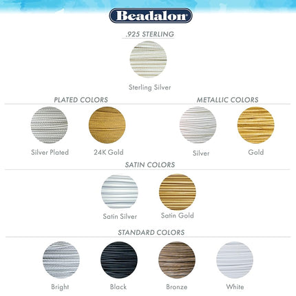 Beadalon 0.38 mm Diameter 9.2 m Reel 49 Strand Wire, Bright