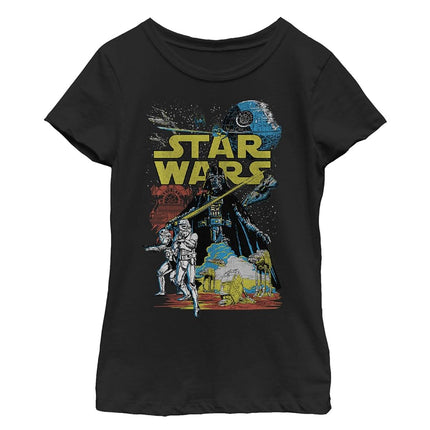 STAR WARS Girls' Big, Black//Rebel Classic, L