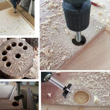 Forstner Drill Bits 28mm (1-3/32 inch) Tungsten Carbide Upgraded Version Higher Hardness Wood Hole Saw Auger Opener Woodworking Drilling Tool Wood Cutter