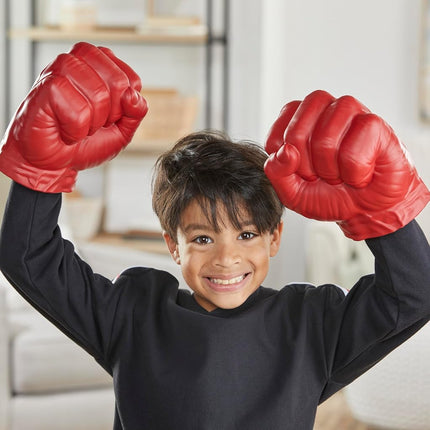 Capitan America Marvel Avengers Red Hulk Gamma Smash Fists Roleplay Toy For Kids Ages 5+, Pair Of Foam Hands With Easy-Grip Bands, Movie-Inspired Costume Accessory