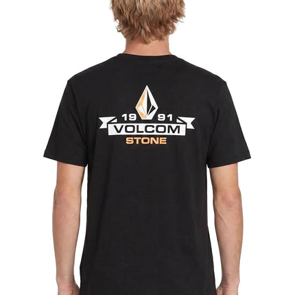 Volcom Men's Blaquedout Short Sleeve Tee T-Shirt, Black, S