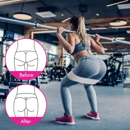 Resistance Bands, Fabric Booty Exercise Bands 3 Set, Heavy Gym Bands for Women and Men, Thick Non-slip Fitness Loops for Glute Legs Hip HIIT Workout, Mes Pouch Included (Color 1)