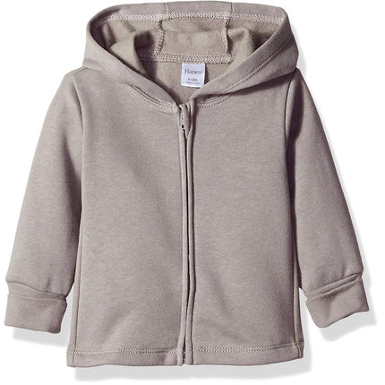 Hanes Unisex-Baby Hanes, Zippin Soft 4-Way Stretch Fleece Hoodie, Babies and Toddlers, Charcoal, 12-18 Months