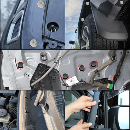 GOOACC 130PCS Body Interior and Exterior Retainer Fastener Clip Rocker Moulding Clip W/Sealer for Mini Cooper 51-71-7-127-742 07-13-1-480-419 BMW Lawson Clip Lizard