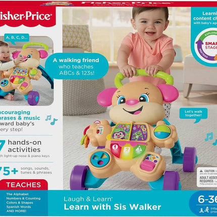 Andador de aprendizaje Smart Stages Aprende con Sis de Fisher-Price Ríe y Aprende