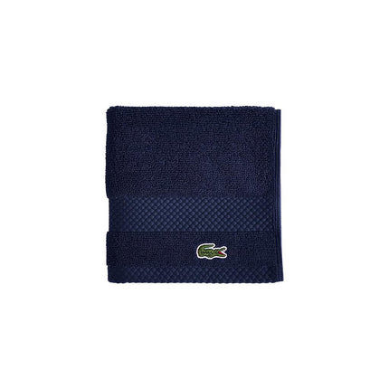 Lacoste Heritage Supima Cotton Wash Cloth, Navy, 1