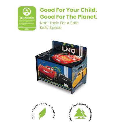 Delta Children Deluxe Toy Box, Disney/Pixar Cars, Character