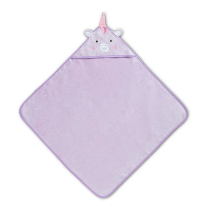 Delta Children Serviette de Bain à Capuche Bébé/Nourrisson - Ultra Douce et Absorbante - Essentiel Nouveau-né - Cadeau Idéal pour Liste de Naissance/Douche de Bébé pour Garçons et Filles, Licorne Mauve Clair