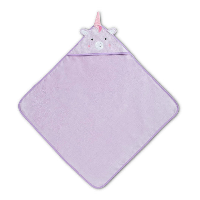 Delta Children Baby/Infant Hooded Bath Towel - Super Soft and Absorbent- Newborn Essential - Ideal Baby Registry/Shower Gift for Boys and Girls, Light Purple Unicorn