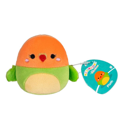Squishmallows Original Micromallows Plush 5-Pack - Bear, Cow, Dinosaur, Love Bird & Octopus 2.5-Inch Plush