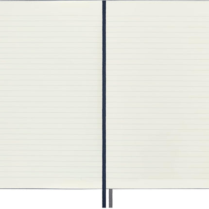 Moleskine - Classic Notebook Expanded, Ruled Notebook, Hard Cover and Elastic Closure, Size Large 13 x 21 cm, Colour Sapphire Blue, 400 Pages