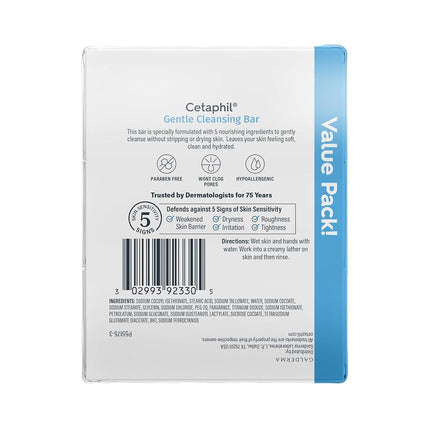 Cetaphil Gentle Cleanser Bar, 4.5-Ounce Bar (Pack of 3) (boi-opp-klo-uyi7051)