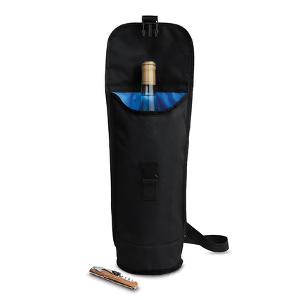 PackIt Freezable Wine, Black Bag, Large