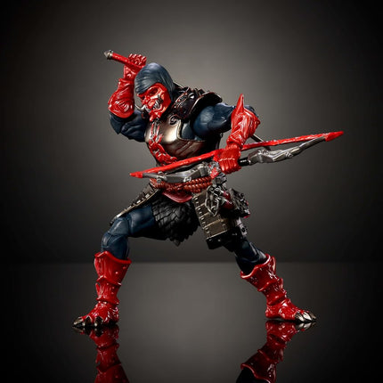 Masters of the Universe Masterverse Ninja Action Figure, 30 Points of Movement, 7" Motu Toy, Deluxe Design, Armor and Weapon Accessories, JBP82