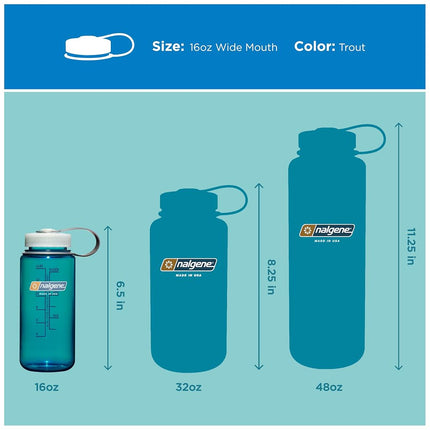 Nalgene Sustain 16oz Wm Water Bottle Trout 16 Ounce