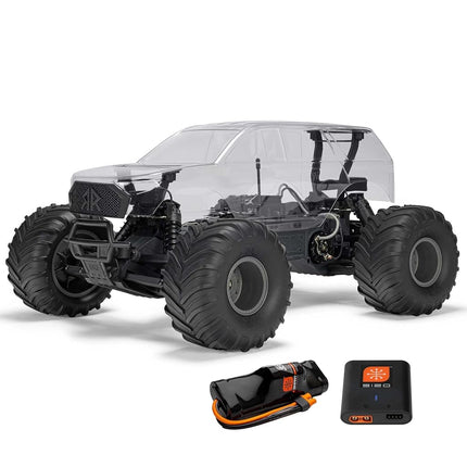 ARRMA 1/10 Gorgon 2WD RTA Kit Brushed Monster Truck (Battery & Charger Included), Clear, ARA3230SKT2