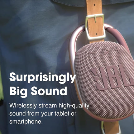 JBL Clip 4, Orange - Portable Bluetooth 5.1 Speaker - Up to 10 Hours Playtime - Waterproof and Dustproof - Includes Noise Cancelling and Anti-Echo Speaker