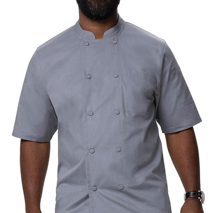 Chef Works Men's Montreal Cool Vent Chef Coat, Gre