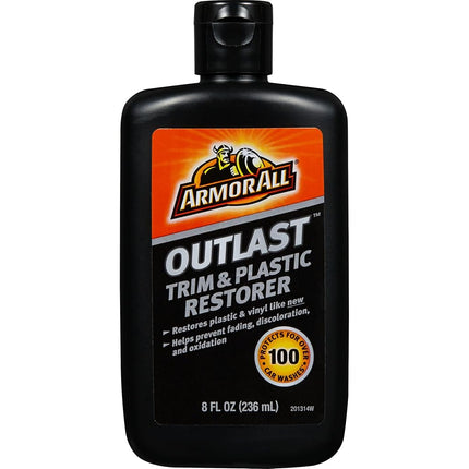 Armor All Outlast Car Trim & Plastic Cleaner by, Cleans Cars, Trucks, and Motorcycles, 8 Oz