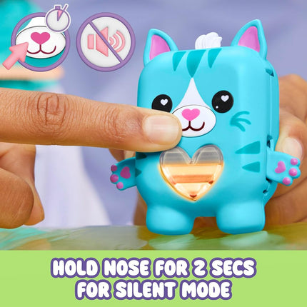 NANO-MALS Pawtricia The Blue Kitty, Electronic Pet Cat, 70+ Responses, Interactive Fidget Toys for Girls & Boys Ages 5+