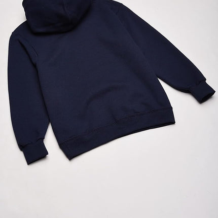 Sudadera con capucha de forro polar para niños Fruit of the Loom, a rayas azul marino Ghost Times Square, extrachica