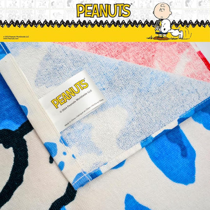 Franco Collectibles Peanuts Snoopy & Woodstock Super Soft Cotton Bath/Pool/Beach Towel, 58 in x 28 in, (100% Officially Licensed Product)
