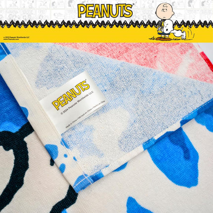 Franco Collectibles Peanuts Snoopy & Woodstock Super Soft Cotton Bath/Pool/Beach Towel, 58 in x 28 in, (100% Officially Licensed Product)