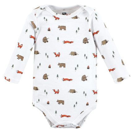 Hudson Baby mamelucos de manga larga de algodón unisex para bebé, animales de campamento, 9-12 meses
