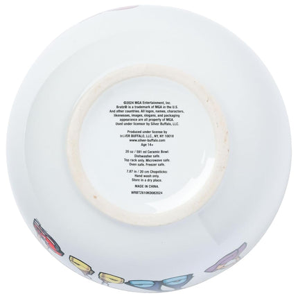 Bratz 20-Ounce Ceramic Ramen Bowl and Chopstick Set