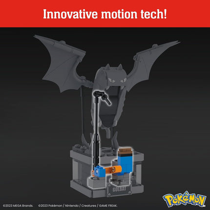 MEGA Pokémon Building Toys Set Mini Motion Golbat with 313 Pieces, Wing Flapping Motion, 5 Inches Tall, for Adult Collectors, HTH72