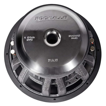Rockville Destroyer 15D1 15" Competition Car Audio Subwoofer w/USA Voice Coils!