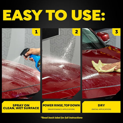 Meguiar's Hybrid Ceramic Wax, 769 ml | Simple Spray On and Rinse Off Application for Fast Protection | Delivers Long Lasting Ceramic Coating Benefits | Creates Extreme Water Beading