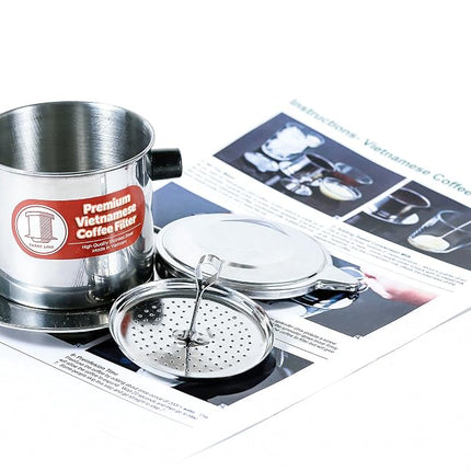 3 Pack Vietnamese Coffee Infuser Filter Set, Restaurant Quality, 8oz