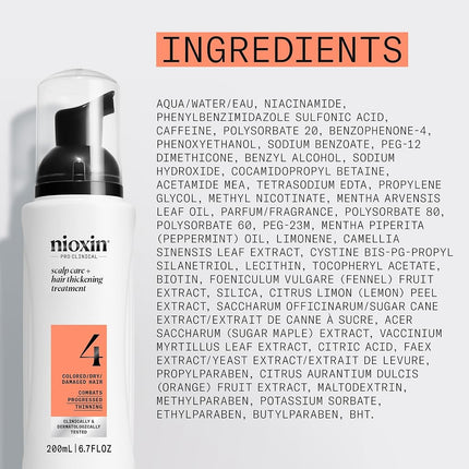 Nioxin System 4 Scalp Treatment, 200 Ml