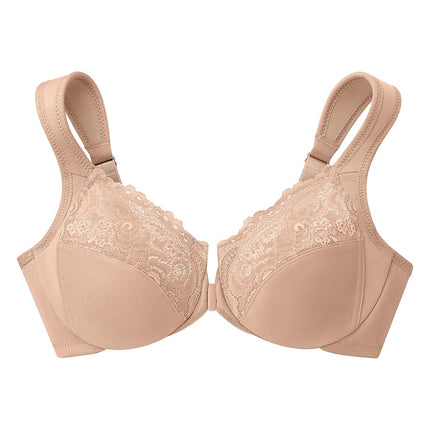 Glamorise Wonderwire Front-Closure Underwire Bra 1245 (Women's & Women's Plus)