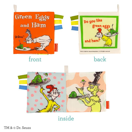 Infantino Soft Activity Books Dr. Seuss One Fish & Green Eggs, 2-Pack