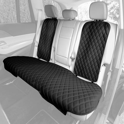 FH GROUP FH1028BLACK Universal Fit Faux Leather Re
