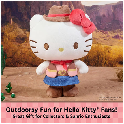 GUND Sanrio Hello Kitty 9.5-Inch Wester Cowgirl Plush Toy for Ages 1+