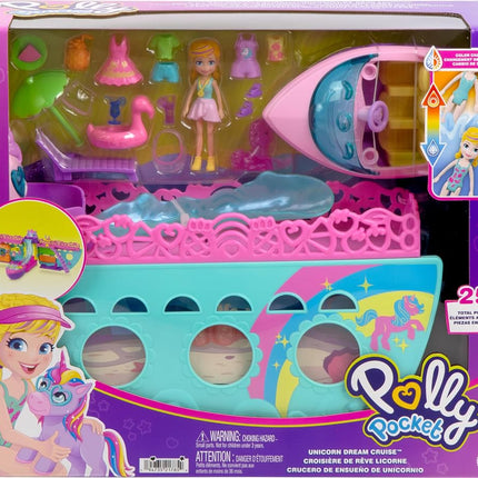 Polly Pocket Unicorn Dream Cruise Portable Playset