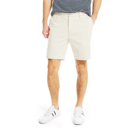 Nautica Men's Classic Fit Flat Front Stretch Solid